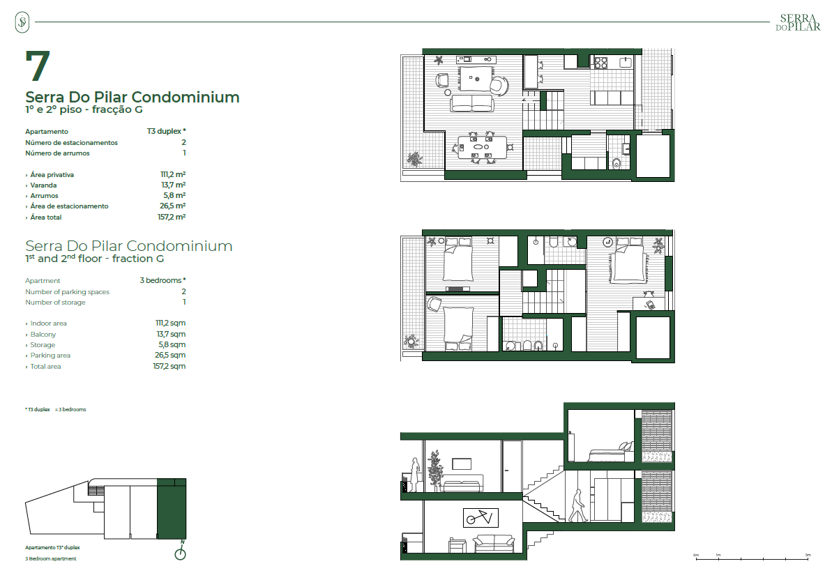 Floor plan of Unit G