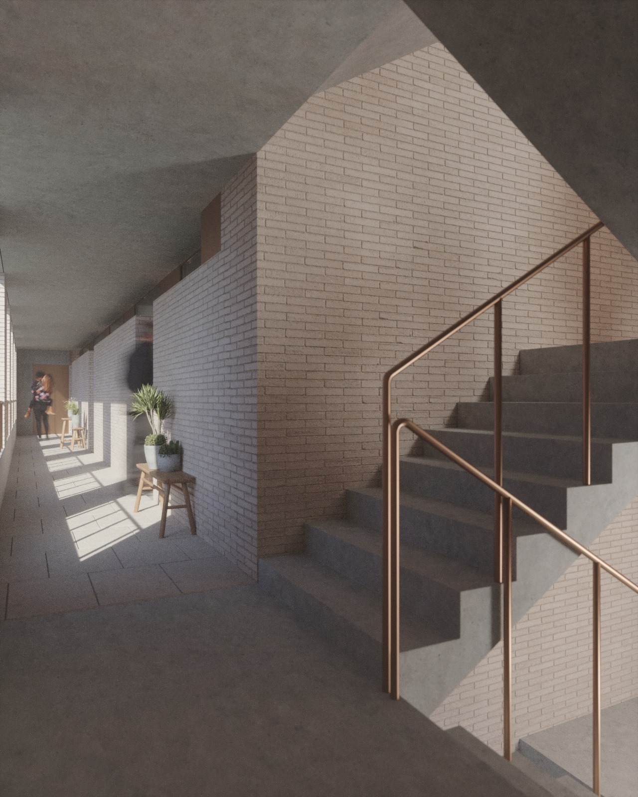 Communal staircase